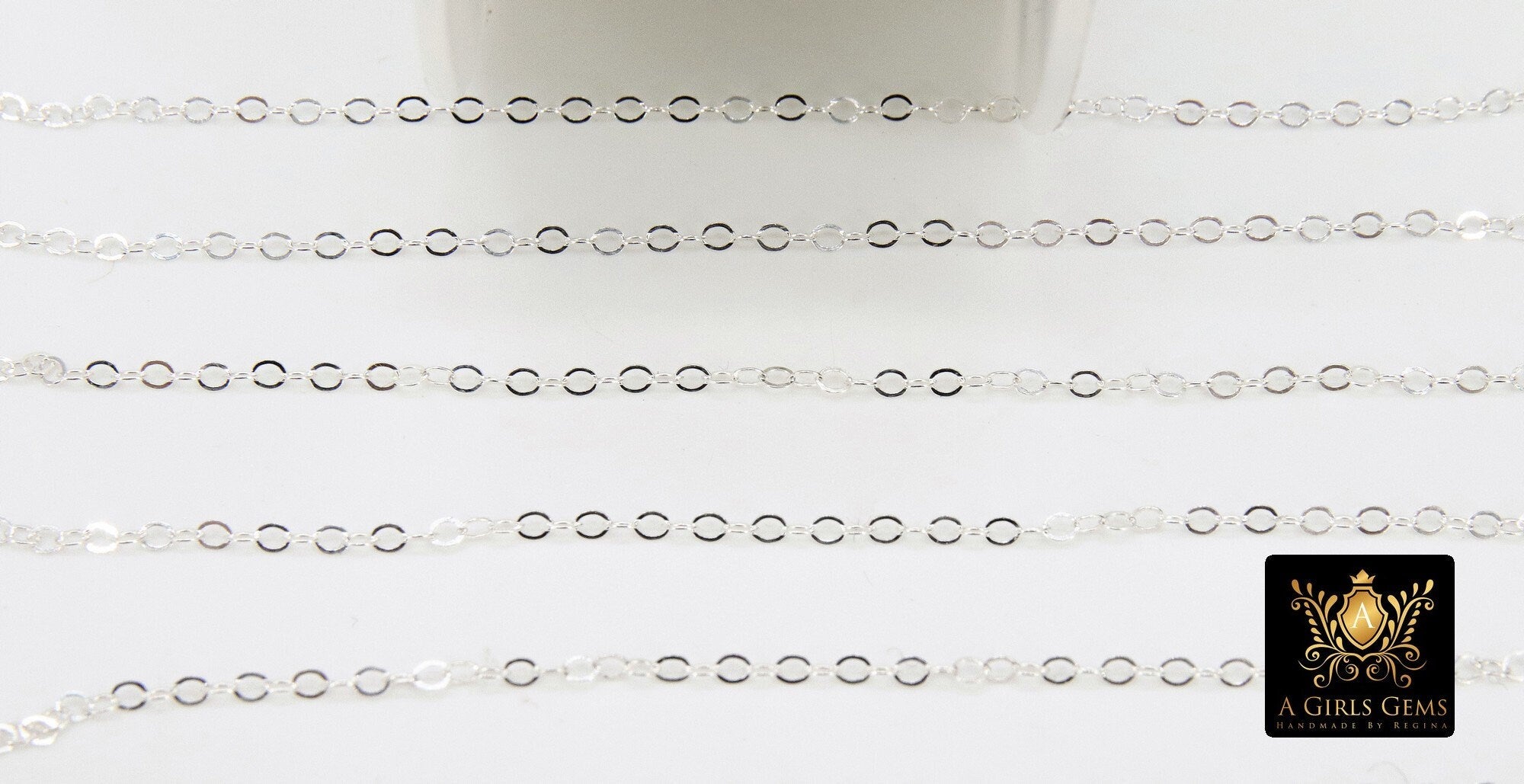 925 Sterling Silver Flat Chains, Unfinished Hammered Dapped Chain, By The Foot