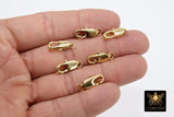 Silver Lobster Clasps, Lobster claws with Matching Jump Rings, 7 x 12 mm Jewelry Findings #2345