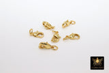 Silver Lobster Clasps, Lobster claws with Matching Jump Rings, 7 x 12 mm Jewelry Findings #2345