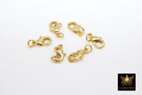 Silver Lobster Clasps, Lobster claws with Matching Jump Rings, 7 x 12 mm Jewelry Findings #2345
