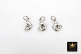 Silver Lobster Clasps, Lobster claws with Matching Jump Rings, 7 x 12 mm Jewelry Findings #2345