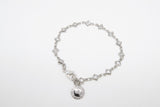 Silver CZ Bracelet, Gold Cubic Zirconia Dainty Diamond Shape Chain Link Bracelet - A Girls Gems