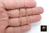 14 K Gold Filled Paperclip Chain Earrings, Rectangle Link Stud Posts, Gold Drop Dangle Earrings, Minimalist Earrings, Simple Gold Earrings - A Girls Gems