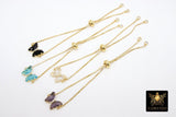 Butterfly Earrings, Gold Thick Huggie Hoop Ear Rings #654, High Quality Crystal Butterfly Huggies, 12 Color Choices - A Girls Gems