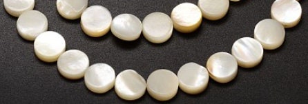 Custom Order Paige - Round Shell Bead Strands, 10 Strands - A Girls Gems