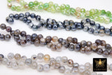 Natural Faceted Agate Beads, Electroplated Agate BS #225 - A Girls Gems