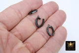 Bails Black Enhancer Bails for Pendants, CZ Pave Removable 1 Loop Pearl Enhancers #170, Necklace Jewelry Findings