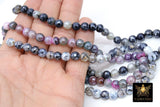 Natural Faceted Agate Beads, Electroplated Agate BS #218 - A Girls Gems