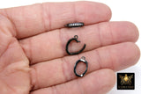 Bails Black Enhancer Bails for Pendants, CZ Pave Removable 1 Loop Pearl Enhancers #170, Necklace Jewelry Findings