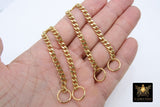 Gold Steel Curb Chain Shoe Jewelry; Gold Strap Chains for High Heel Shoes; 7 Inch Chains; Custom Order - A Girls Gems