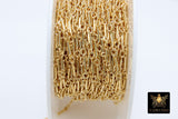 14 K Gold Filled Bar Jewelry Chains, 14 20 Gold Bars and Rolo, Unfinished Long and Short Chain