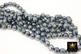 Electroplated Teal Green Agate Beads, Faceted Agate BS #234 - A Girls Gems