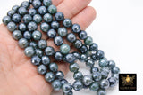 Electroplated Teal Green Agate Beads, Faceted Agate BS #234 - A Girls Gems