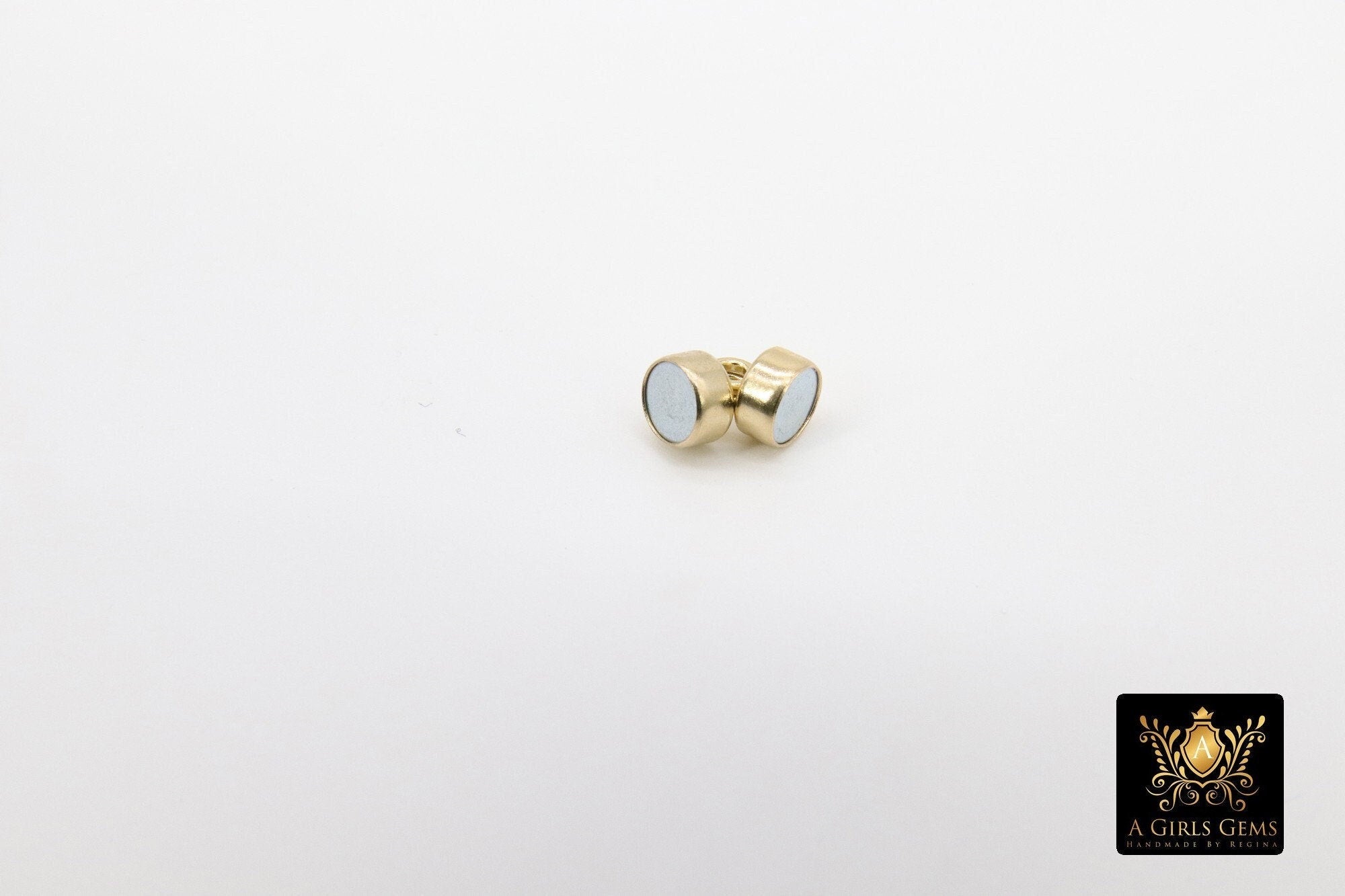 14 K Gold Filled Magnetic Clasps, Super Strong 925 Sterling Silver Bracelet Clips #2336, 4.5 mm High Quality Arthritis Jewelry Findings