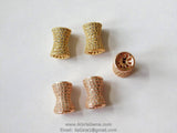 CZ Micro Pave Bead, #110, Hourglass Beads 12 x 18 mm