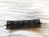 CZ Micro Pave Bar Connectors, Gold Plated Bracelet Links, Weave Filigree Baguettes