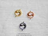 Moon Star Charms, 3 Pcs Moon Star Connector Beads, Bracelet Connectors