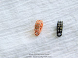 Micro Pave CZ Charm Holder Connector Rings, AG 77, Large Hole 1 Row CZ Slide Spacer Big Circle Beads