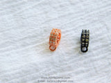 Micro Pave CZ Charm Holder Connector Rings, AG 77, Large Hole 1 Row CZ Slide Spacer Big Circle Beads