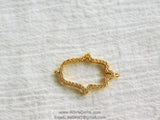 CZ Pave Hamsa Hand Connectors, Evil Eye Charm Beads for DIY Bracelet Necklace Protection Good Luck Healing Hand Charms