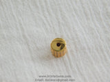 CZ Pave Barrel Beads, 6 x 8 mm Rose Gold Tube #249, Silveror Black Plated Cubic Zirconia Drum