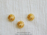 Monkey Charm Beads, 2 Pcs Ape Focal Gold Bead, Animal Head Cat Focal Bead in Cubic Zirconia Focal Bead