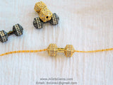 Barbell Charm Beads, Charm Holder Bead Connectors, 18 k Rose Gold/Silver/Gold or Black Rhodium Plated Dumb Bell 9 x 20 mm Dumb bell beads