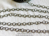 Large Link Chain, 10 mm Textured Round Necklace Chain CH #149