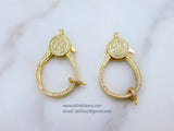 Micro Pave Beads, Gold CZ Round Beads, Cubic Zirconia Diamond Pave 6.8.10.12.14 mm