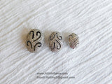 Cubic Zirconia Flat Oval Beads, Silver Pave CZ Beads Egg Shaped, Medium Filigree Bead