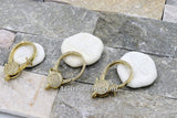 CZ Large Lobster Clasp, Micro Pave Rose Black Silver, Gold Double Sided Claw #301