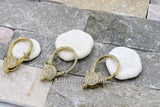CZ Large Lobster Clasp, Micro Pave Rose Black Silver, Gold Double Sided Claw # 301