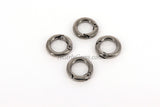 Gunmetal Black Plated Clasp Ring Connector 20 mm Jewelry Clasps in Gold, Silver, Black Ring Clips