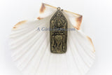 Elephant Buddha Pendants, Yoga Mala Brass Pendants #660, Artistic Pendants