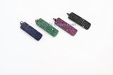 CZ Micro Pave Dog Tag, Rectangle Bar Pendants, Oblong Long Bar Beads #279