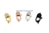 Large Lobster Clasp, CZ Rose, Gold