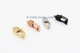 Large Lobster Clasp, CZ Rose, Gold