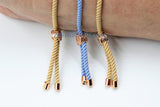 Milian Silk Cord Half Finished Bracelet, Adjustable Half Bracelets, *Upgraded* Tree of Life Bead Slide Bead