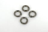 Gunmetal Black Plated Clasp Ring Connector 20 mm Jewelry Clasps in Gold, Silver, Black Ring Clips