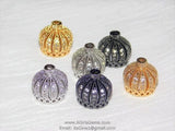 CZ Pave Tassel Cap, Crown Tassel Cap Bead #129, Rose