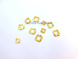 Brushed Gold Washer Charms, Gold Round O Connector Ring Hoop Charms #790, Sizes 15 - 60 mm