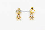 Teddy Bear Charm Pendants, 2 Pcs CZ Micro Pave Silver Rhodium Plated Crystal Bears Charms, Movable Dangle Animal Pendants