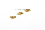 Leaf Charm Connectors, CZ Micro Pave Leaf Earring Charms, 18 K Gold Plated Necklace/Bracelet Charm Connector