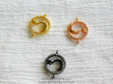 Moon Star Charms, 3 Pcs Moon Star Connector Beads, Bracelet Connectors