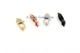 Large Lobster Clasp, CZ Rose, Gold