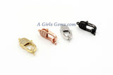 Large Lobster Clasp, CZ Rose, Gold