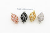 CZ Micro Pave Clasps Beads, Links, Clasps