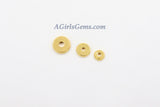 Rose Gold Rondelle Spacer Donuts Beads, 20 Pc Flat Heishi Spacers, Silver or Black 4