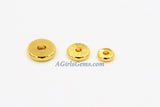 Gold Spacer Beads, 20 pcs Rondelle Spacer Donuts Beads, Flat Beads 4