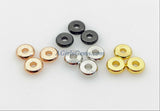Gold Spacer Beads, 20 pcs Rondelle Spacer Donuts Beads, Flat Beads 4